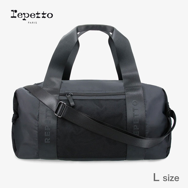 レペット ダッフルバッグ Lサイズ ノワール 2WAY ストラップ ブラック 黒 repetto DUFFLE BAG Noir BIG GLIDE ビッグ ボストンバッグ おしゃれ カジュアル 送料無料