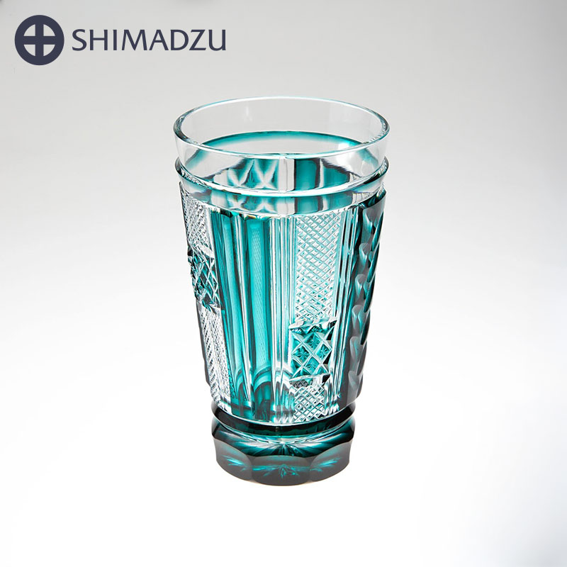 薩摩切子 トールタンブラー 緑 島津薩摩切子 薩摩ガラス工芸 鹿児島 島津興業 送料無料