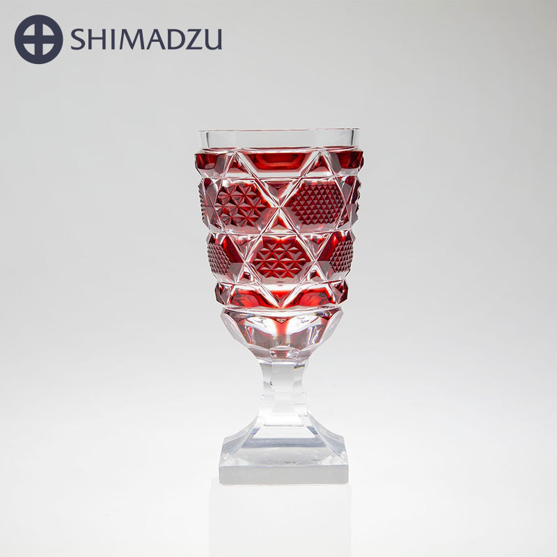 薩摩切子 脚付杯 中 cut65 紅 島津薩摩切子 薩摩ガラス工芸 鹿児島 島津興業 送料無料|RAIRAI(ライライ)