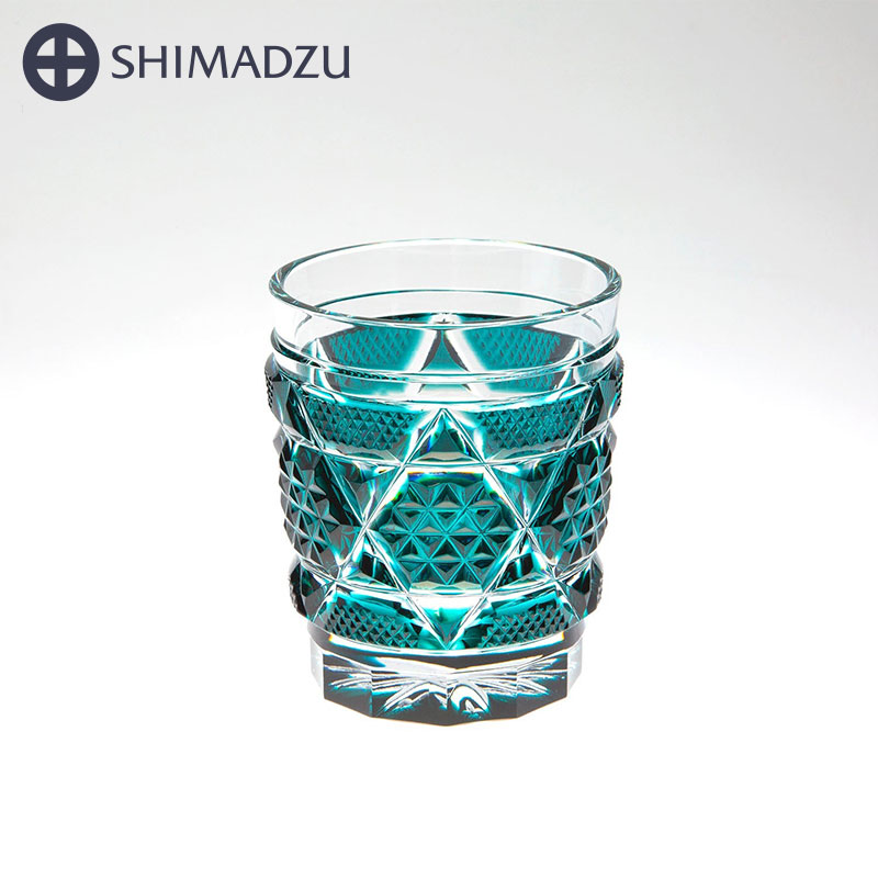 薩摩切子 オールドファッションドタンブラー cut15 緑 島津薩摩切子 薩摩ガラス工芸 鹿児島 島津興業 送料無料