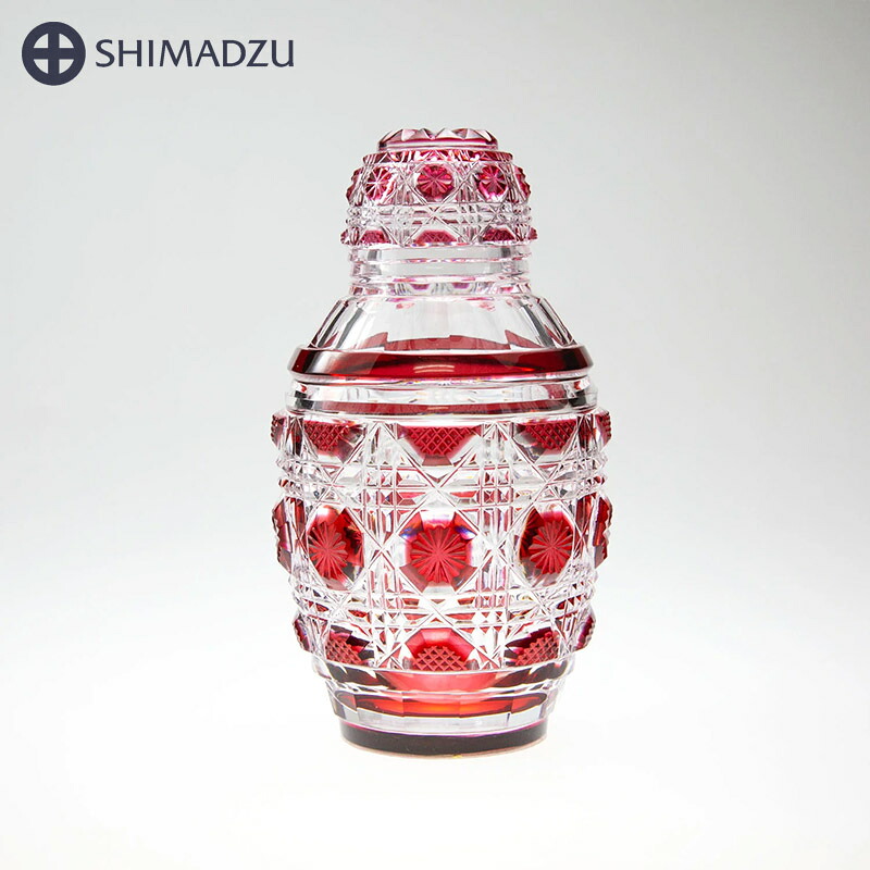 薩摩切子 蓋付壺 金赤 復元 島津薩摩切子 薩摩ガラス工芸 鹿児島 送料無料｜RAIRAI（ライライ）
