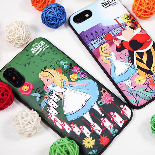 楽天市場 並行輸入品 ディズニー カード収納 ミラー 付き かわいい Iphone Xs Iphone8 ケース Iphone X ケース Iphonexr Disney Alice Wonderland 不思議な国のアリス アリス トランプ兵 機能性 便利 化粧直し スリム イラスト カード ケース 韓国 おしゃれ 鏡付き