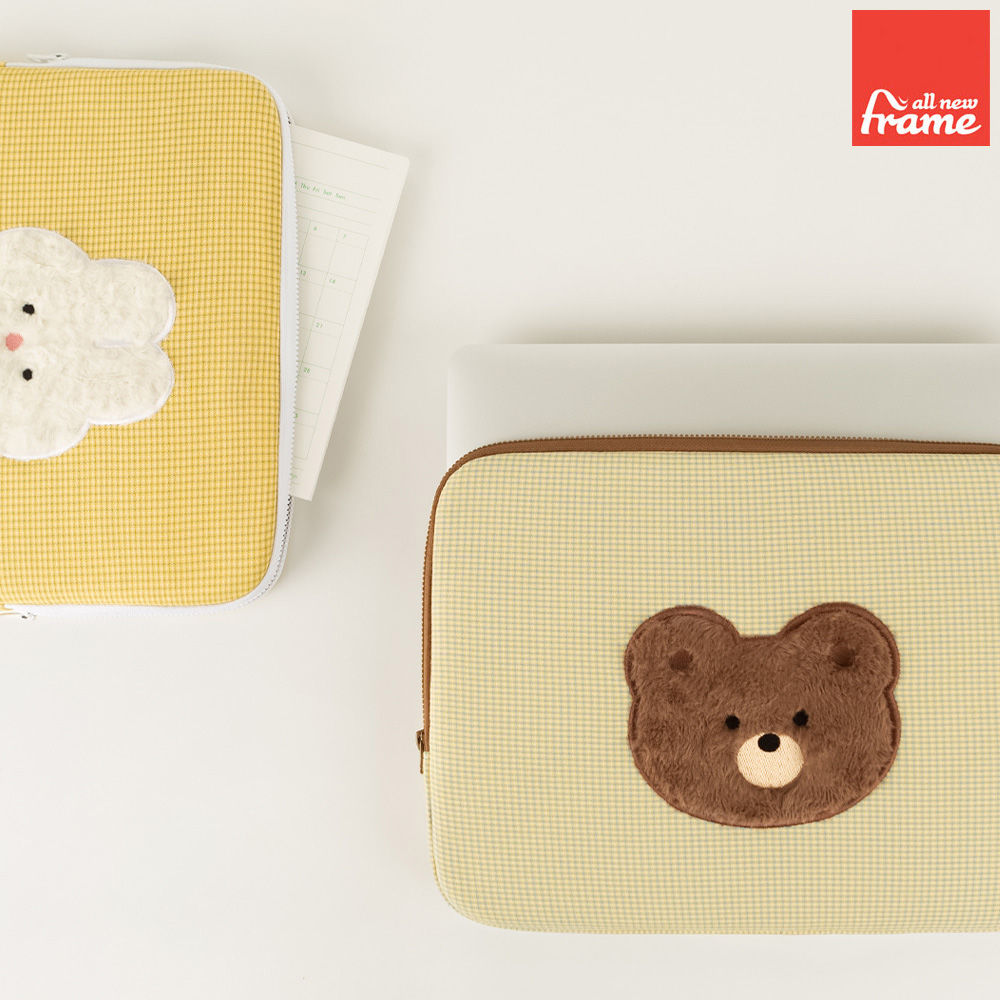 タブレットポーチ Ipad 対応 タブレット ケース カバー 収納バッグ 手帳 オフィス かわいい All New Frame 刺繍 Pocket Pouch Check Pattern Ipad Cooltonindia Com