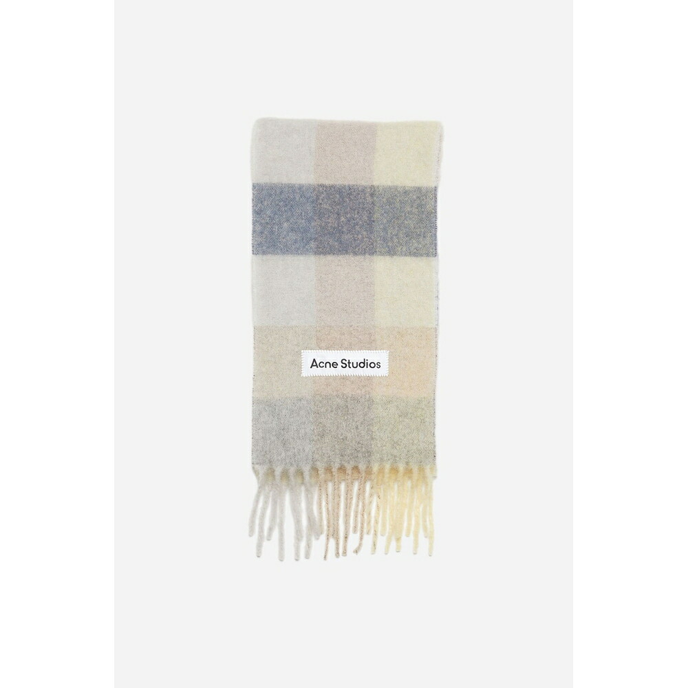 アクネ Acne Studios 2026春夏レディース モヘアチェックスカーフ マフラー【バニラ/ベージュ/ラベンダー 】【送料無料】【正規品】★プレゼントにオススメ★