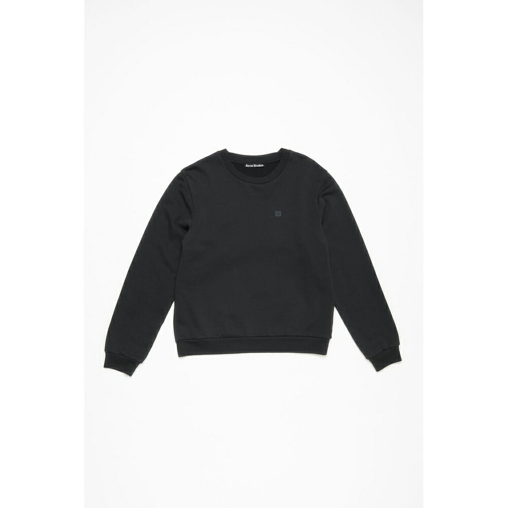 アクネ Acne Studios 2026春夏メンズ クルーネックフリースセーター【ブラック 】【送料無料】【正規品】