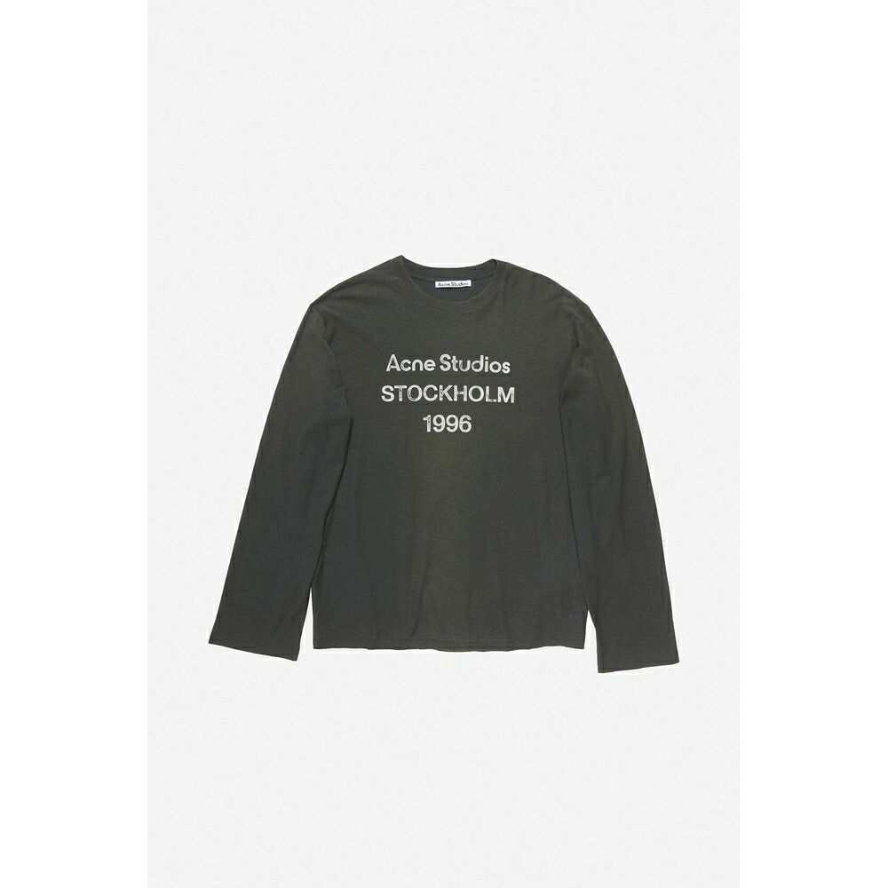 アクネ Acne Studios 2026春夏レディース ロゴTシャツ【フェイデッドブラック 】【送料無料】【正規品】