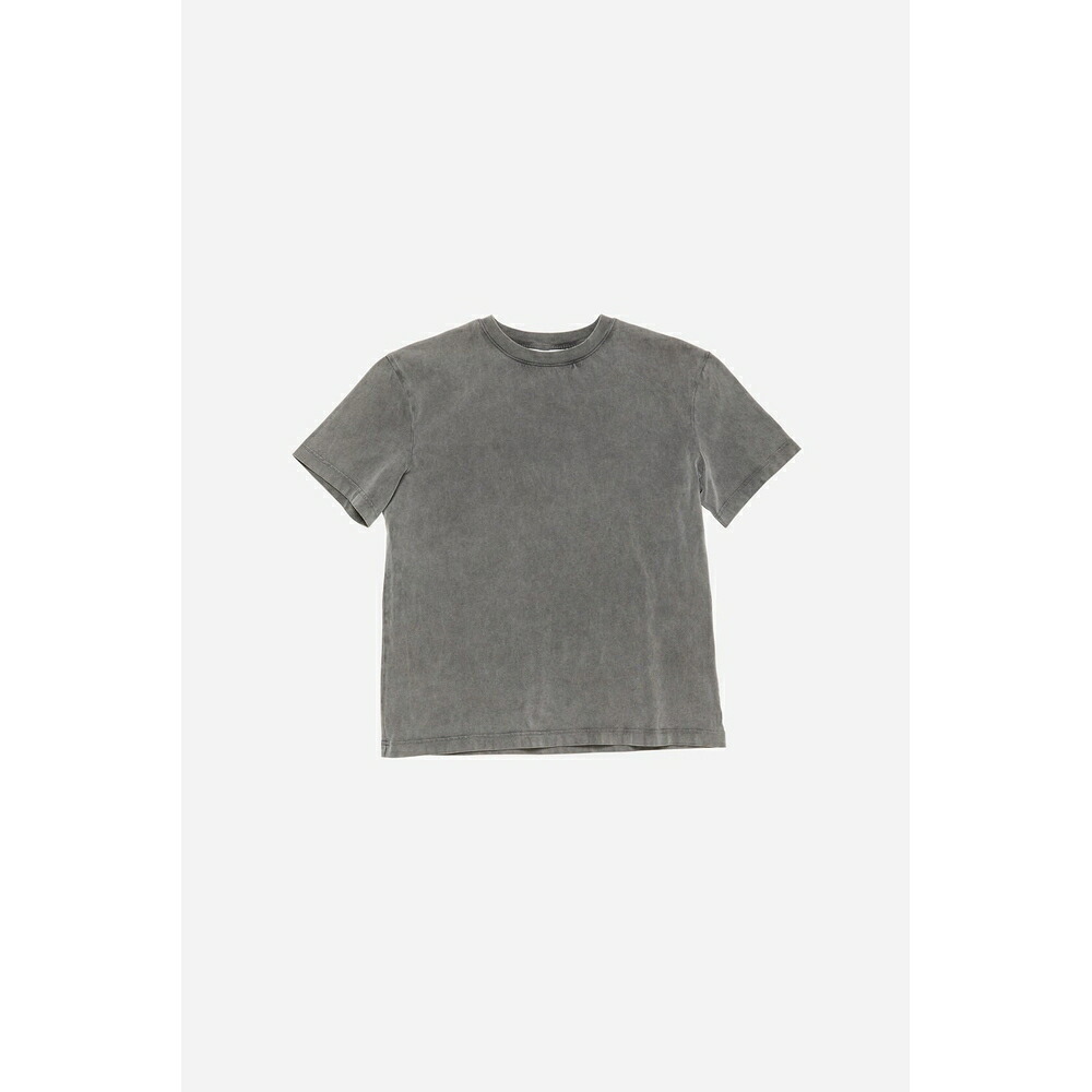 アクネ Acne Studios 2026春夏レディース コットンクルーネックTシャツ【フェイデッドブラック 】【送料無料】【正規品】