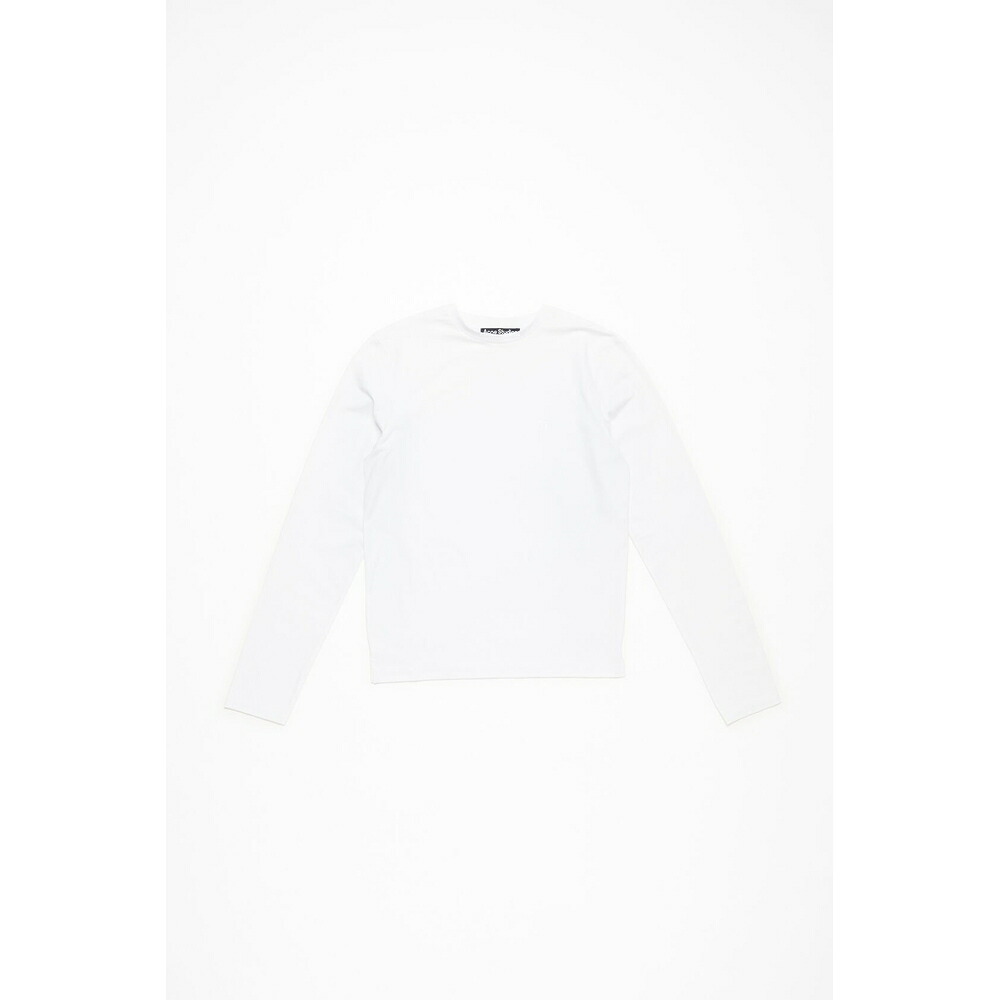アクネ Acne Studios 2026春夏レディース ロングスリーブTシャツ【オプティックホワイト 】【送料無料】【正規品】