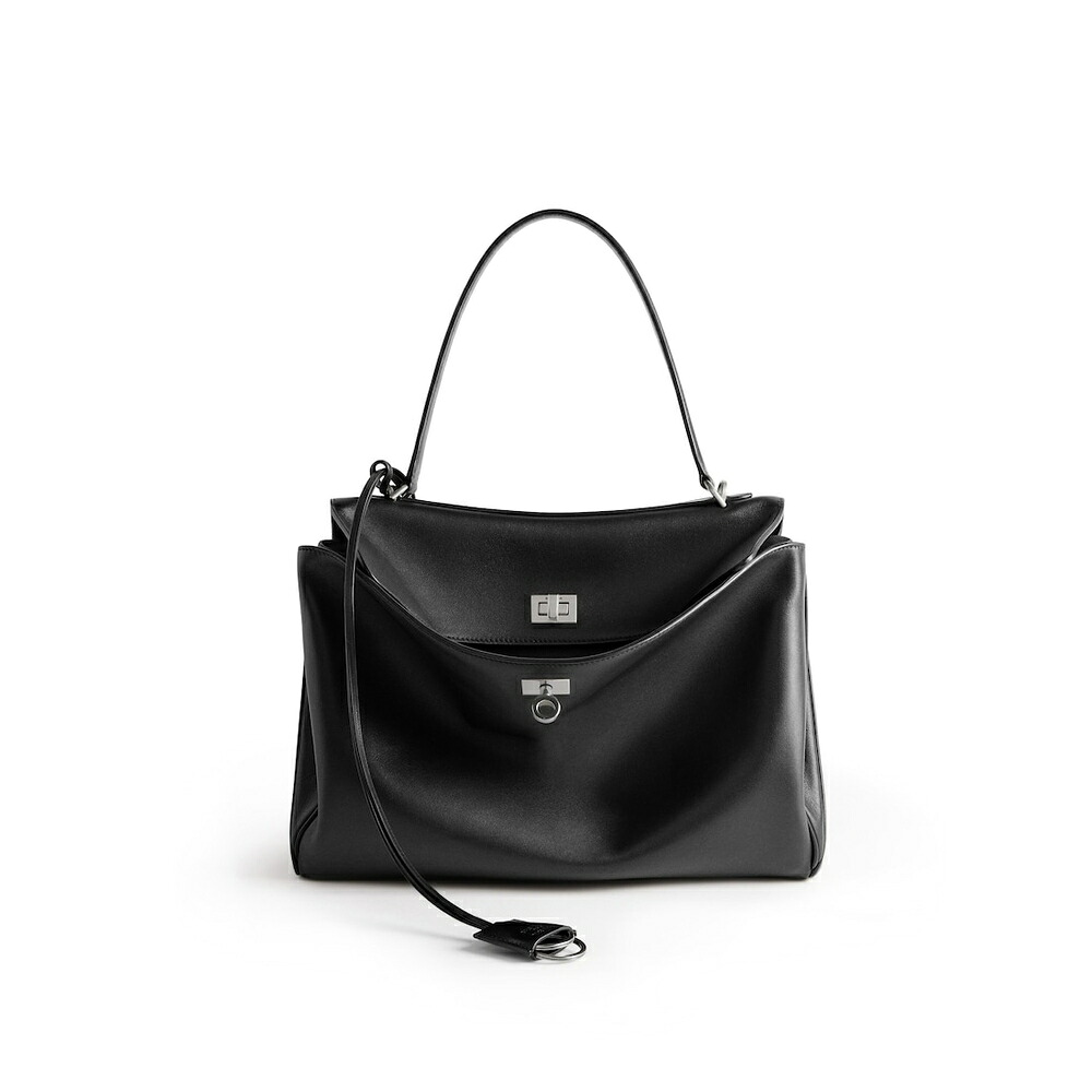 バレンシアガ BALENCIAGA メンズ RODEO ハンドバッグ ミディアム【ブラック 】【送料無料】【正規品】
