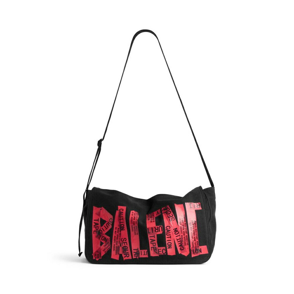 バレンシアガ BALENCIAGA メンズ TAPE TYPE フラップ メッセンジャーバッグ スモール【ブラック 】【送料無料】【正規品】