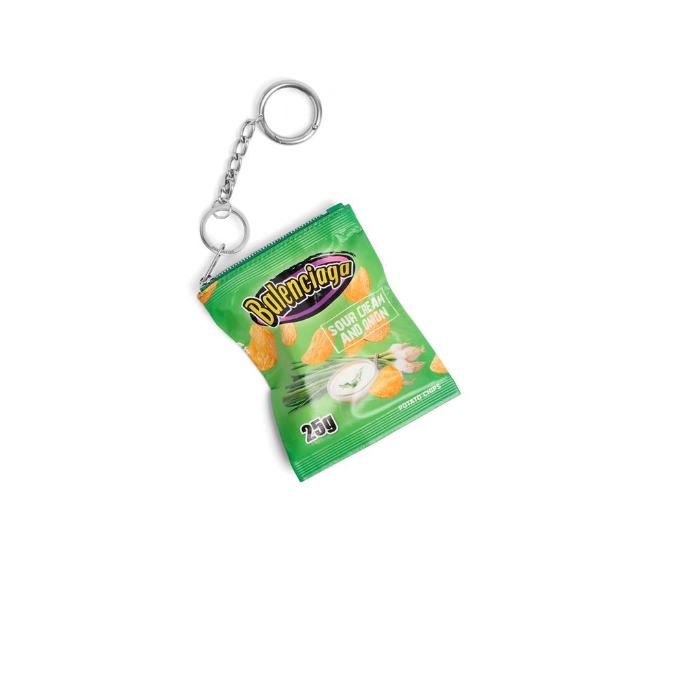 バレンシアガ BALENCIAGA メンズ キーリング CHIPS チャーム【グリーン 】【送料無料】【正規品】