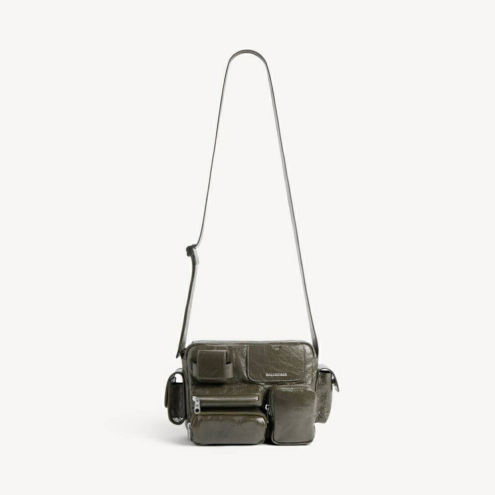 バレンシアガ BALENCIAGA メンズ SUPERBUSY カメラバッグ【カーキ 】【送料無料】【正規品】