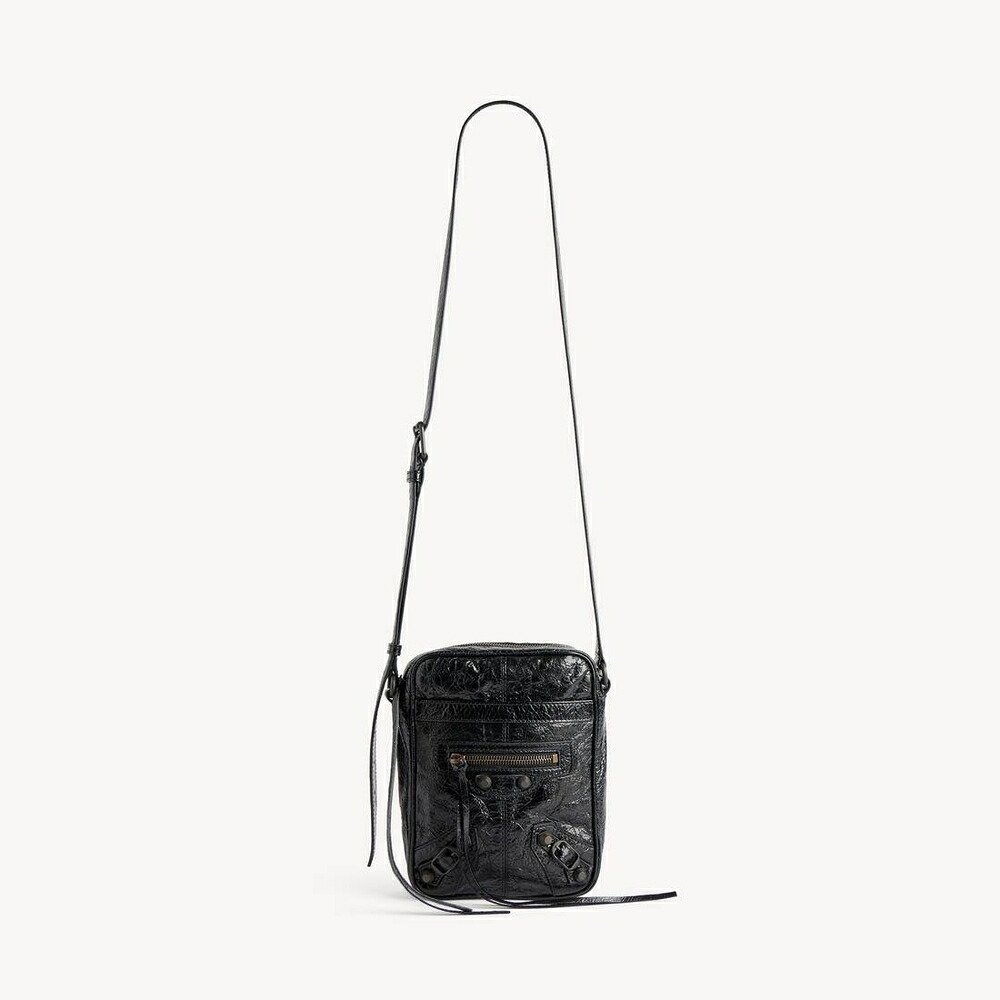 バレンシアガ BALENCIAGA メンズ LE CITY ヴァーティカル クロスボディバッグ【黒いこと 】【貨物輸送無料】【定め事品】