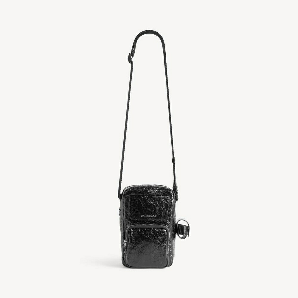 バレンシアガ BALENCIAGA メンズ SUPERBUSY ヴァーティカル クロスボディバッグ【黒いこと 】【貨物輸送無料】【定め事品】