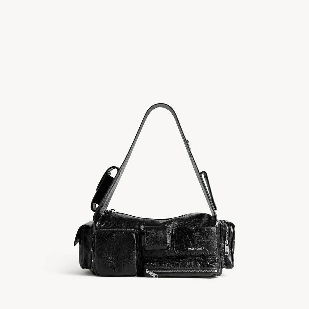 バレンシアガ BALENCIAGA メンズ SUPERBUSY スリングバッグ スモール【ブラック 】【送料無料】【正規品】