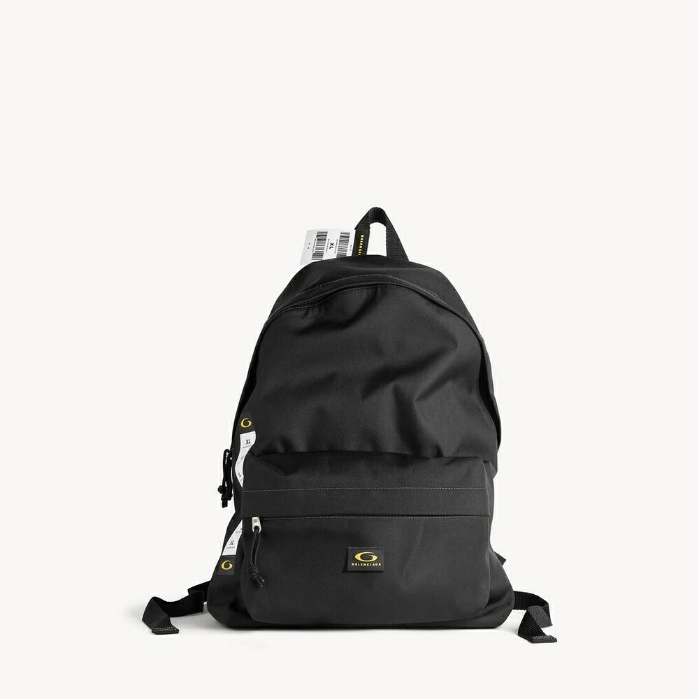 バレンシアガ BALENCIAGA メンズ EXPLORER バックパック【ブラック/イエロー/ホワイト 】【送料無料】【正規品】