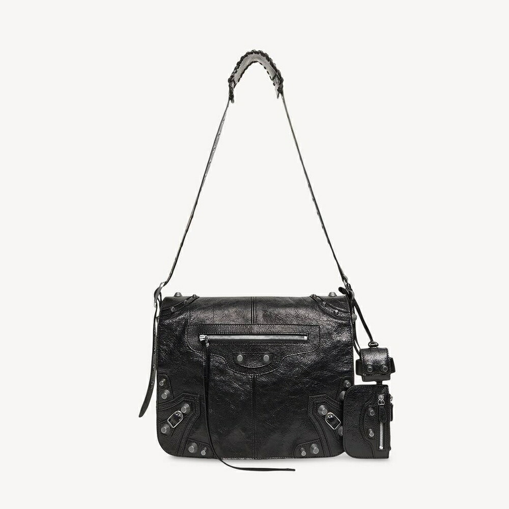 バレンシアガ BALENCIAGA メンズ LE CAGOLE メッセンジャーバッグ ミディアム【ブラック 】【送料無料】【正規品】