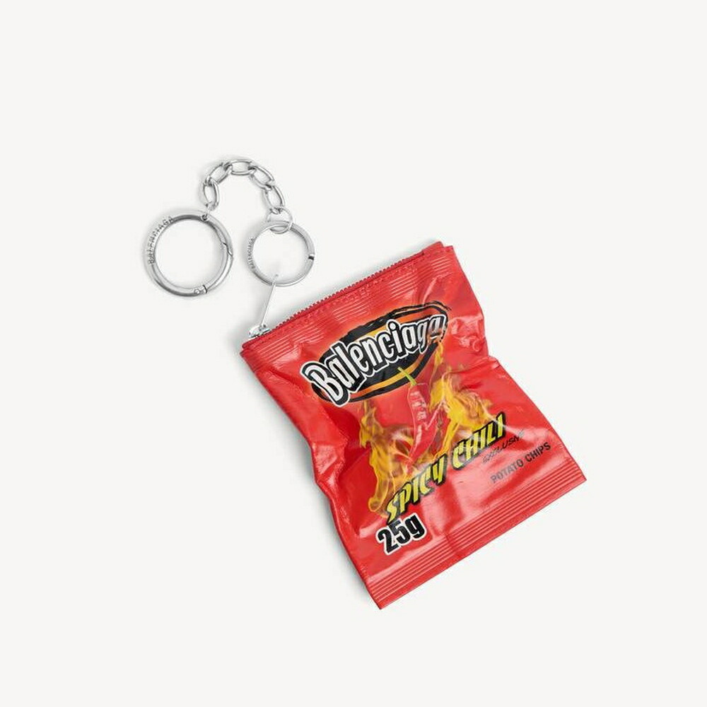 バレンシアガ BALENCIAGA メンズ キーリング CHIPS チャーム【レッド 】【送料無料】【正規品】｜ブランドバッグ・雑貨CELEBRITY