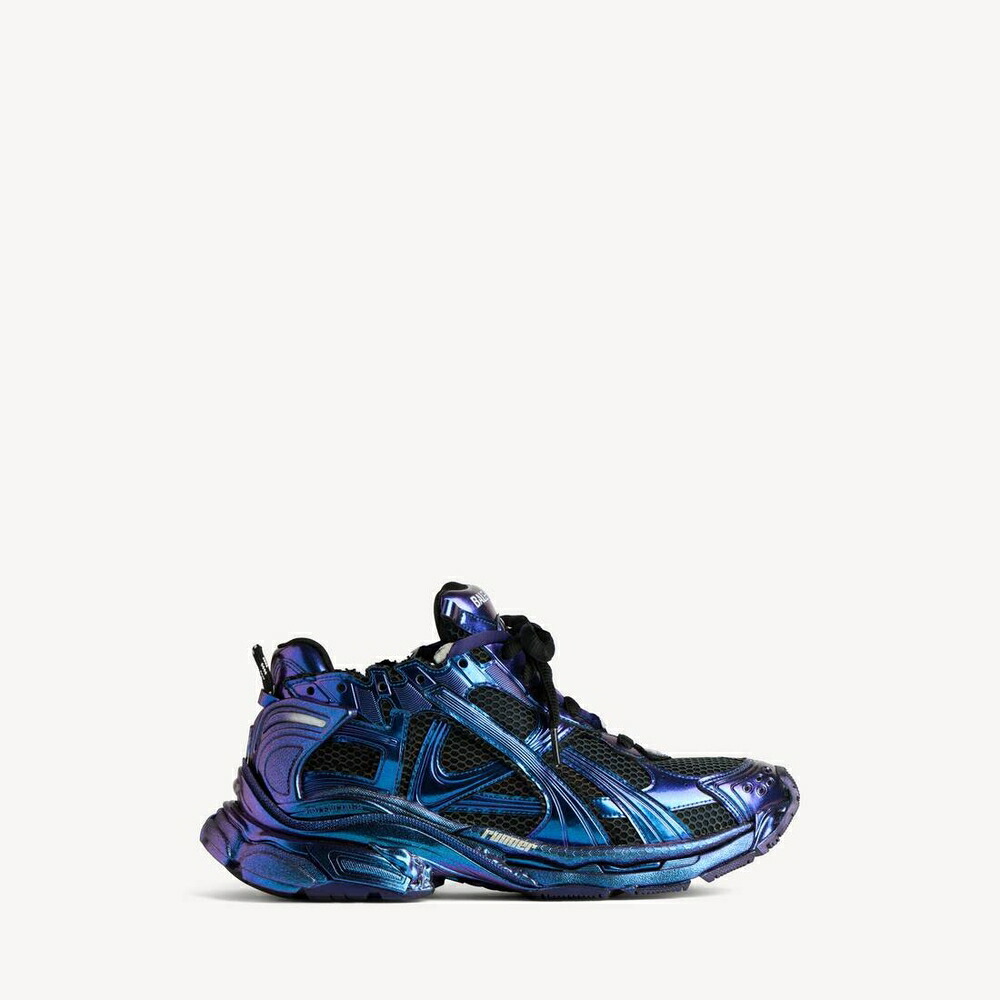 バレンシアガ BALENCIAGA メンズ RUNNER IRIDESCENT スニーカー【青碧 】【貨物輸送無料】【定め事品】