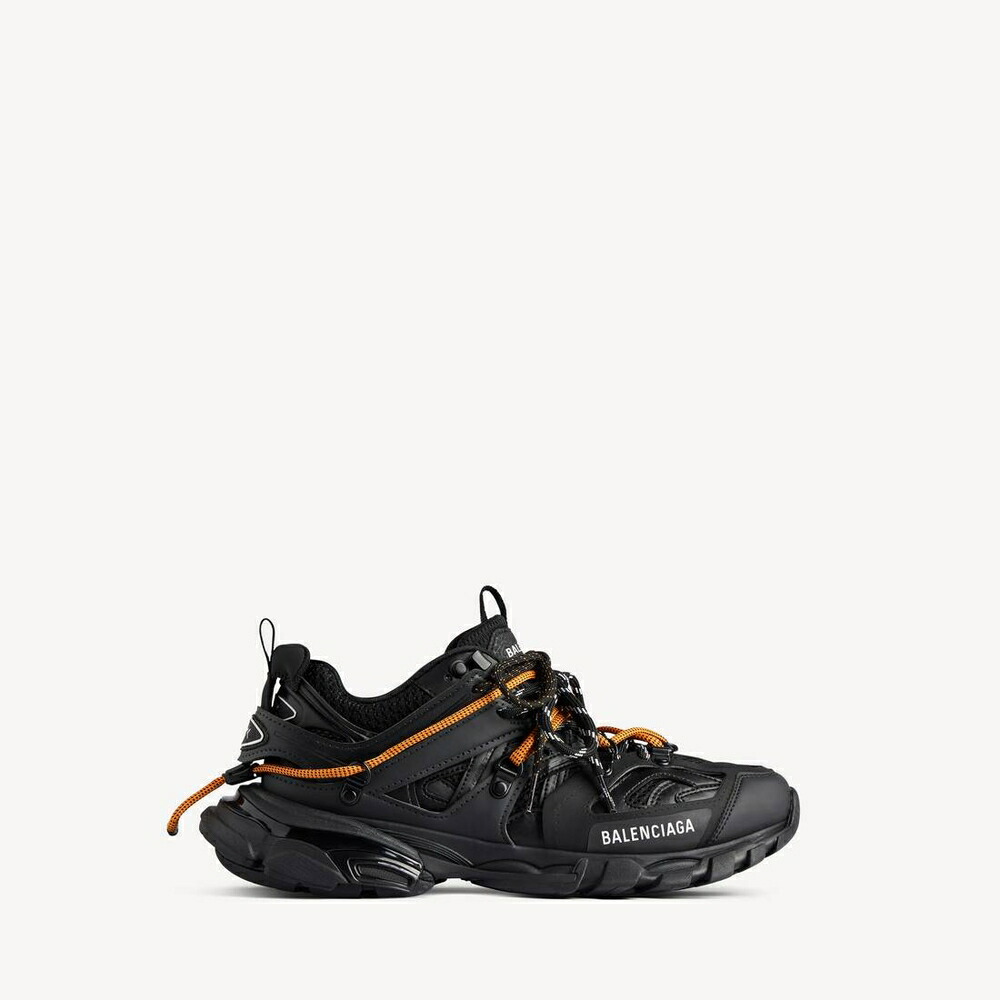 バレンシアガ BALENCIAGA メンズ TRACK TRAIL LACES スニーカー【黒いこと/タンジェリン 】【貨物輸送無料】【定め事品】