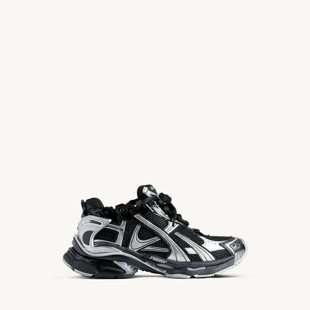 バレンシアガ BALENCIAGA メンズ RUNNER スニーカー【黒いこと/しろがね色 】【貨物輸送無料】【定め事品】