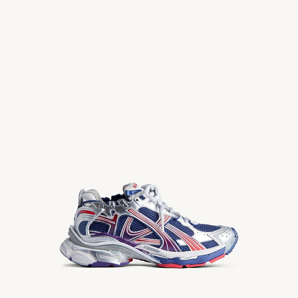 バレンシアガ BALENCIAGA メンズ RUNNER GRADIENT スニーカー【米国海軍/赤いこと/薄墨色 】【貨物輸送無料】【定め事品】