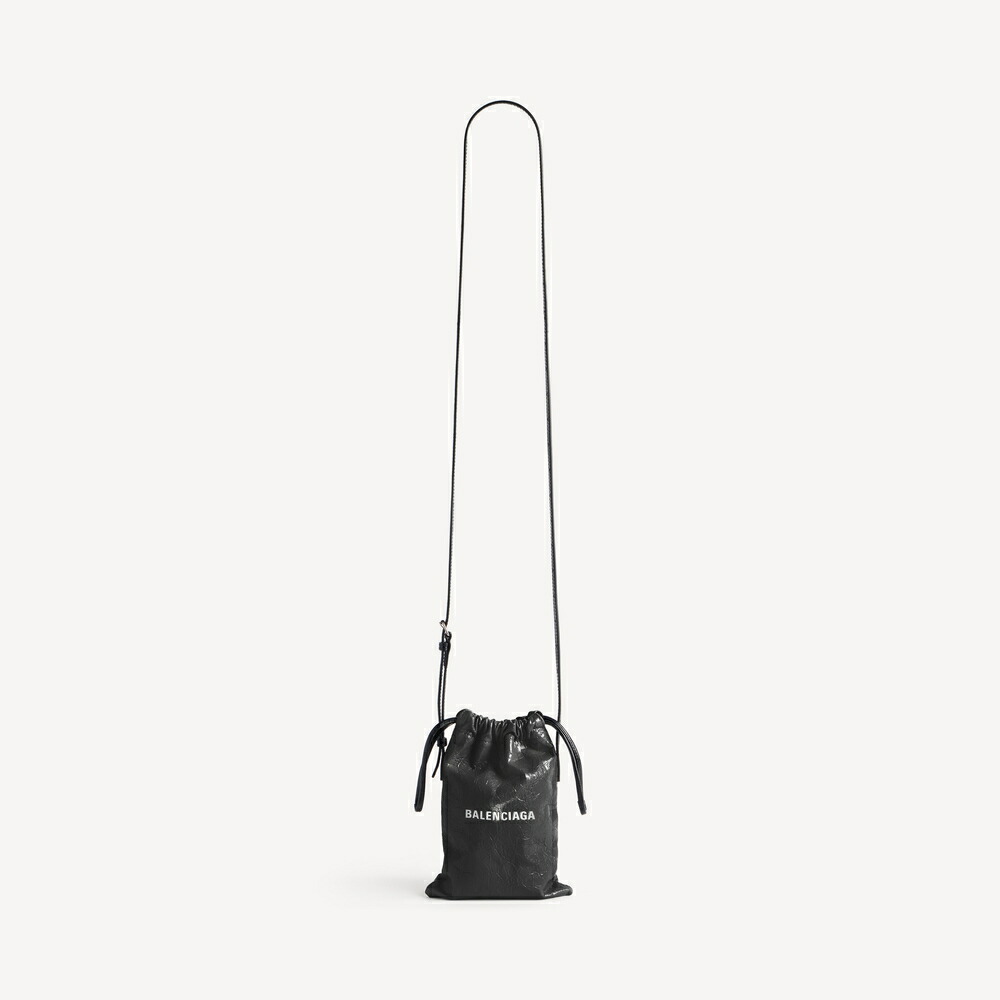バレンシアガ BALENCIAGA メンズ SHOPPER 電話機保持者【黒いこと 】【貨物輸送無料】【置き目品】