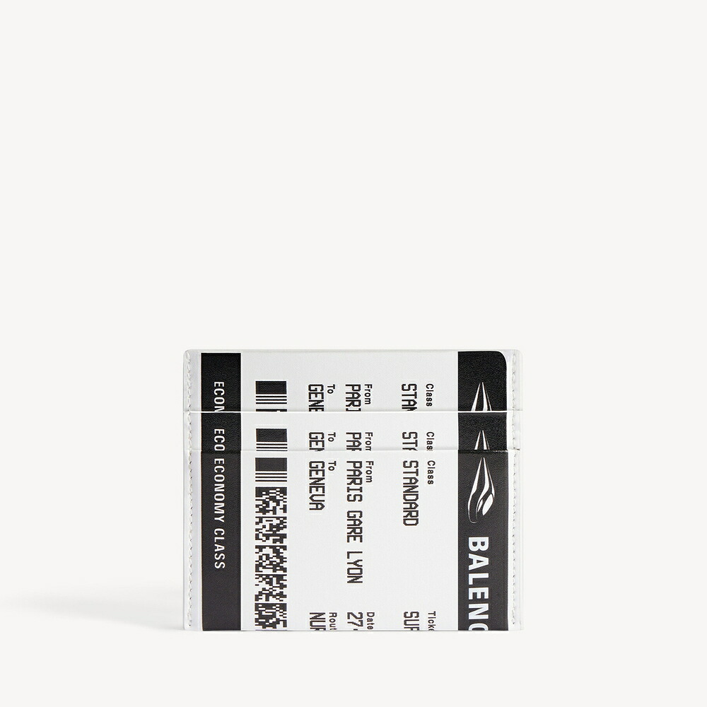 バレンシアガ BALENCIAGA メンズ PASSPORT ボーディング カードホルダー【ブラック/ホワイト 】【送料無料】【正規品】｜ブランドバッグ・雑貨CELEBRITY