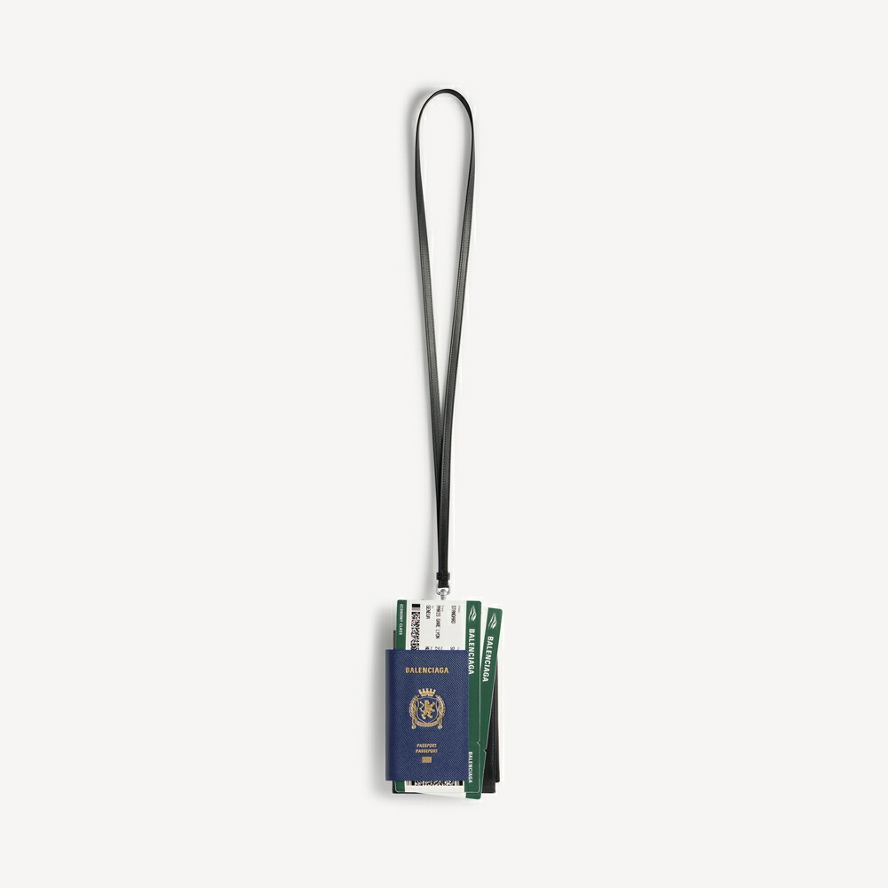 バレンシアガ BALENCIAGA メンズ PASSPORT 電話機保持者【青色 】【貨物輸送無料】【置き目品】