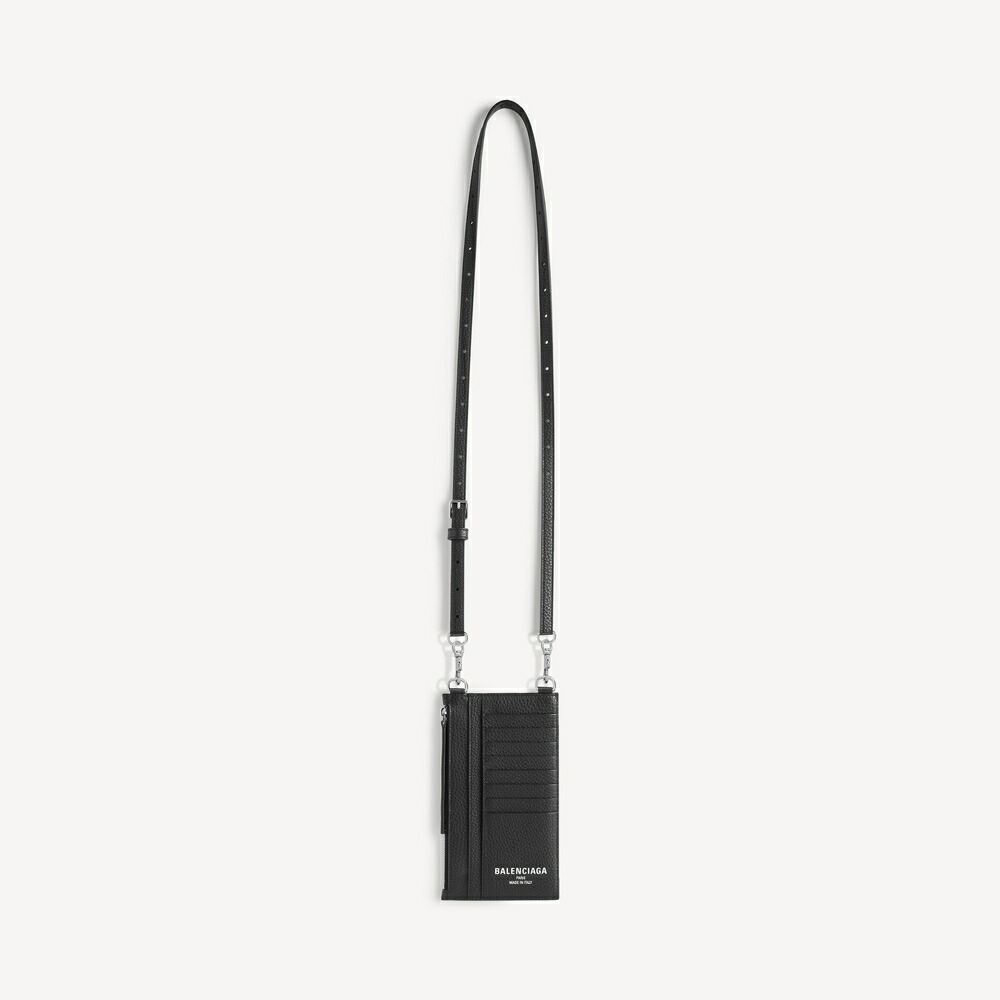 バレンシアガ BALENCIAGA メンズ CREDIT 電話機保持者【黒いこと 】【貨物輸送無料】【定め事品】