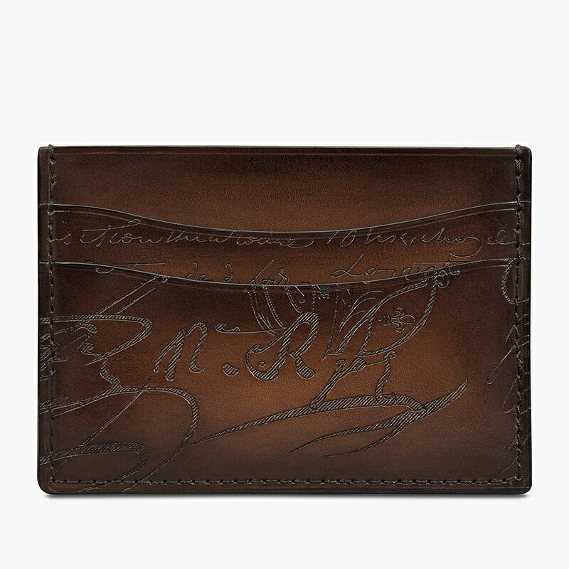 ベルルッティ Berluti バンブー ネオ スクリットレザーカードホルダー【cacao intenso 】【送料無料】【正規品】