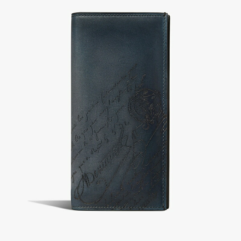 ベルルッティ Berluti エスパス スクリットレザー ロングウォレット 財布【blu minerale 】【送料無料】【正規品】｜ブランドバッグ・雑貨CELEBRITY