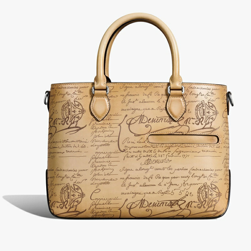 ベルルッティ Berluti トゥジュール XS スクリットレザー トートバッグ【miraggio 】【貨物輸送無料】【定め事品】