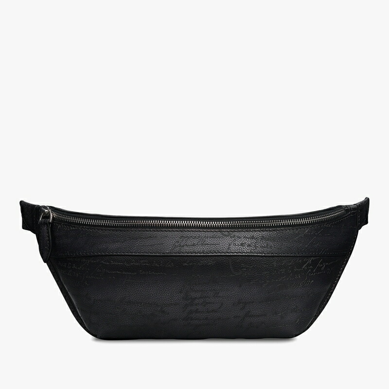 ベルルッティ Berluti 馬乗り スクリットレザー 胴締め御徒面子【nero grigio 】【貨物輸送無料】【置き目品】