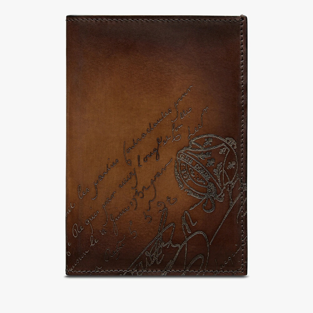 ベルルッティ Berluti エスケール スクリットスワイプレザー パスポートホルダー【cacao intenso 】【送料無料】【正規品】