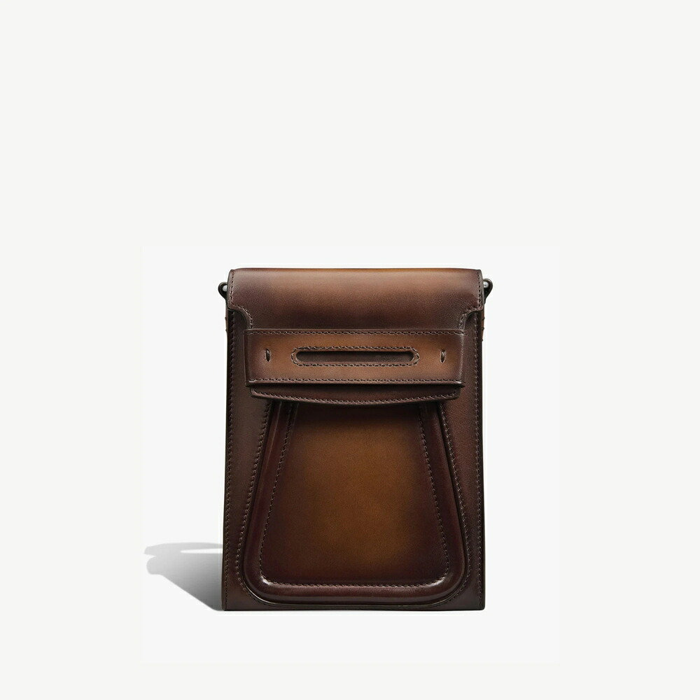 ベルルッティ Berluti アンディ 電話機 合切袋 なめし革 伝達人御徒面子【cacao intenso 】【貨物輸送無料】【定め事品】