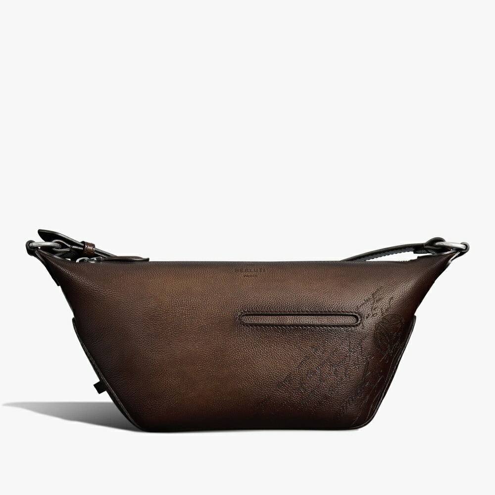 ベルルッティ Berluti ホンブルグ帽 ジップ ホー洋弓 XS スクリットレザー 伝達人御徒面子【soft brown 】【貨物輸送無料】【定め事品】