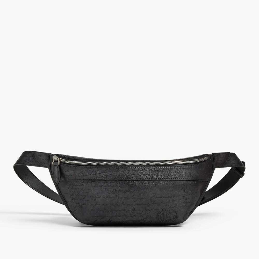 ベルルッティ Berluti 乗馬者 スクリットレザー 三尺帯御徒面子【nero grigio 】【貨物輸送無料】【定め事品】