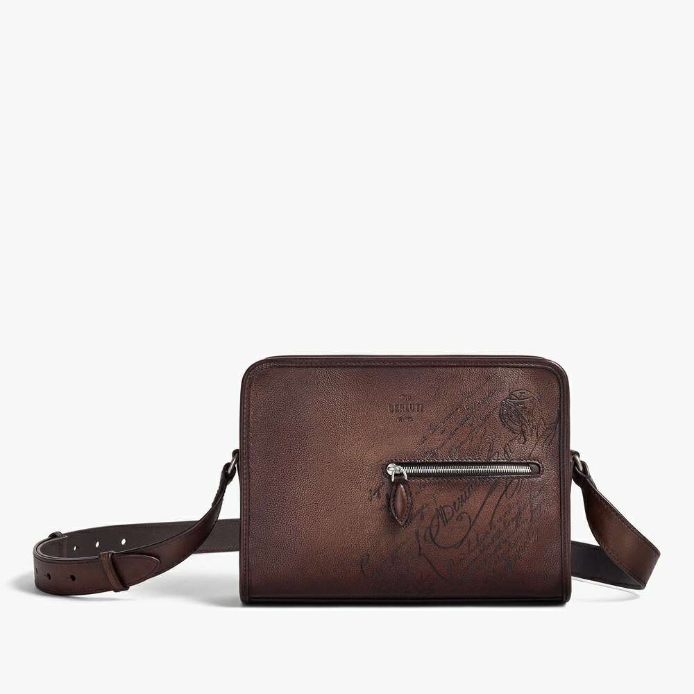 ベルルッティ Berluti ジュルナリエ スクリットレザー 伝達人御徒面子【soft brown 】【貨物輸送無料】【定め事品】