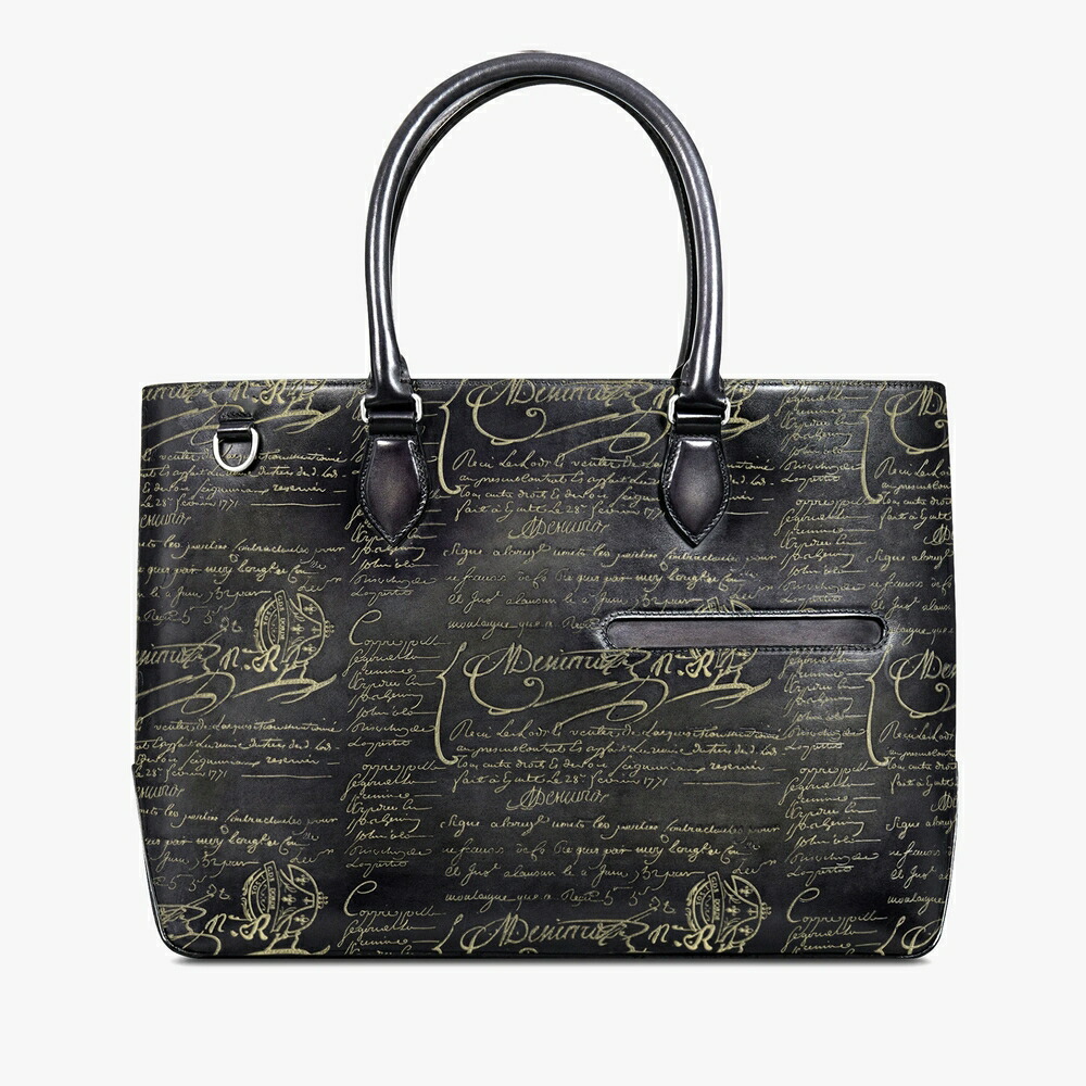 極美品 ベルルッティ トゥジュール ミニ ネオ スクリットレザー Opuntia