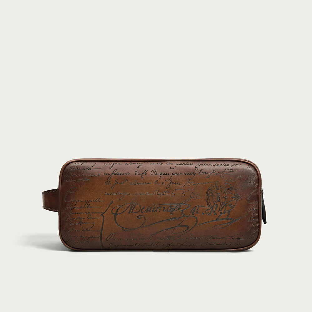 ベルルッティ Berluti 数式 1003 ジップポーチ【cacao intenso 】【貨物輸送無料】【置き目品】