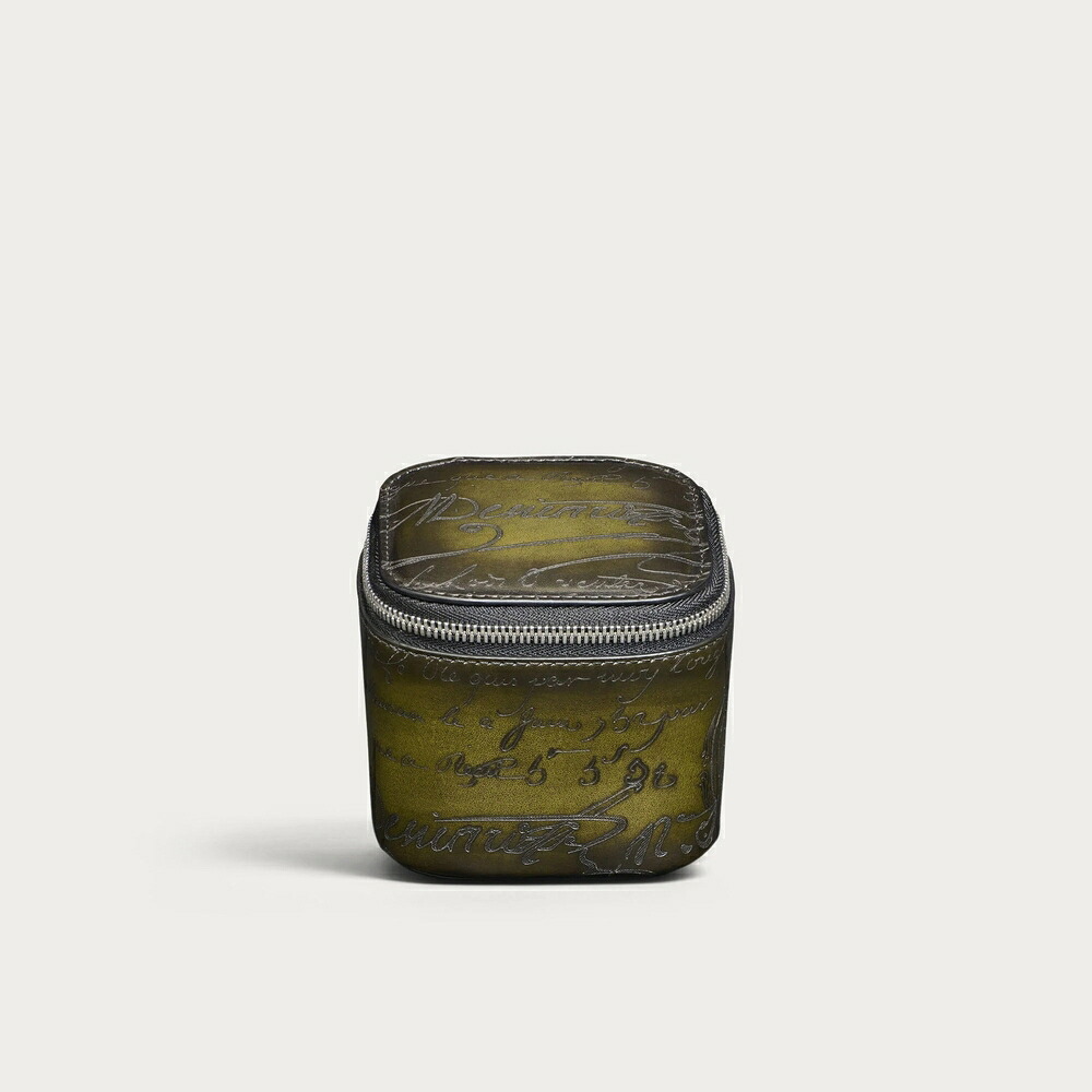 ベルルッティ Berluti ウオッチケース 1【nero caviar 】【貨物輸送無料】【置き目品】