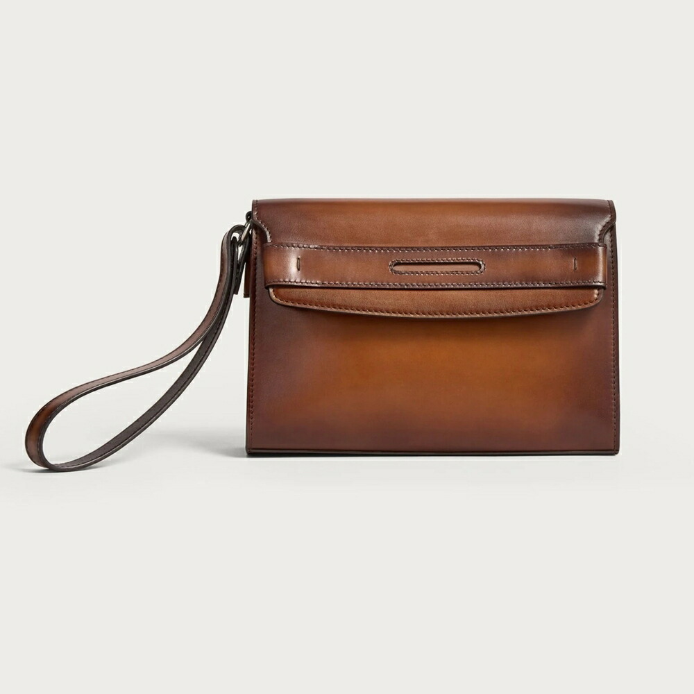 ベルルッティ Berluti アンディ 下げ翼車寄せ【cacao intenso 】【貨物輸送無料】【置き目品】