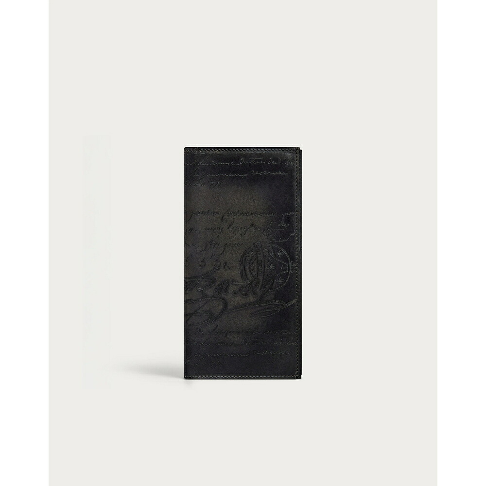 ベルルッティ Berluti エスパス フラップ ロングウォレット 財布【nero grigio 】【送料無料】【正規品】