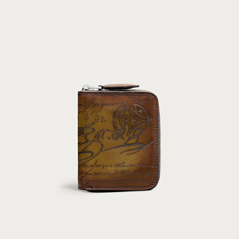 ベルルッティ Berluti ワパ 先だつもの銭入れ【jungle green 】【貨物輸送無料】【置き目品】