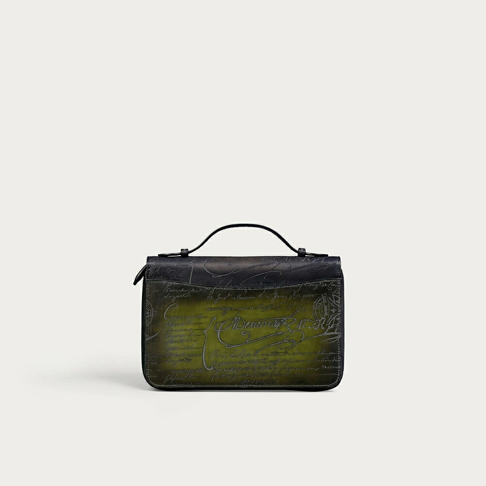 ベルルッティ Berluti イタウバ 広広とした グラディアント マキシウォレット 札入れ【nero grigio \u0026 nero caviar 】【貨物輸送無料】【置き目品】