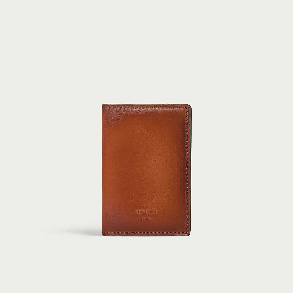 ベルルッティ Berluti ジャグア 下げ翼 歌留多保持者【arancio vermiglio 】【貨物輸送無料】【決まり品】 財布・ケース-バッグ・小物・ブランド雑貨