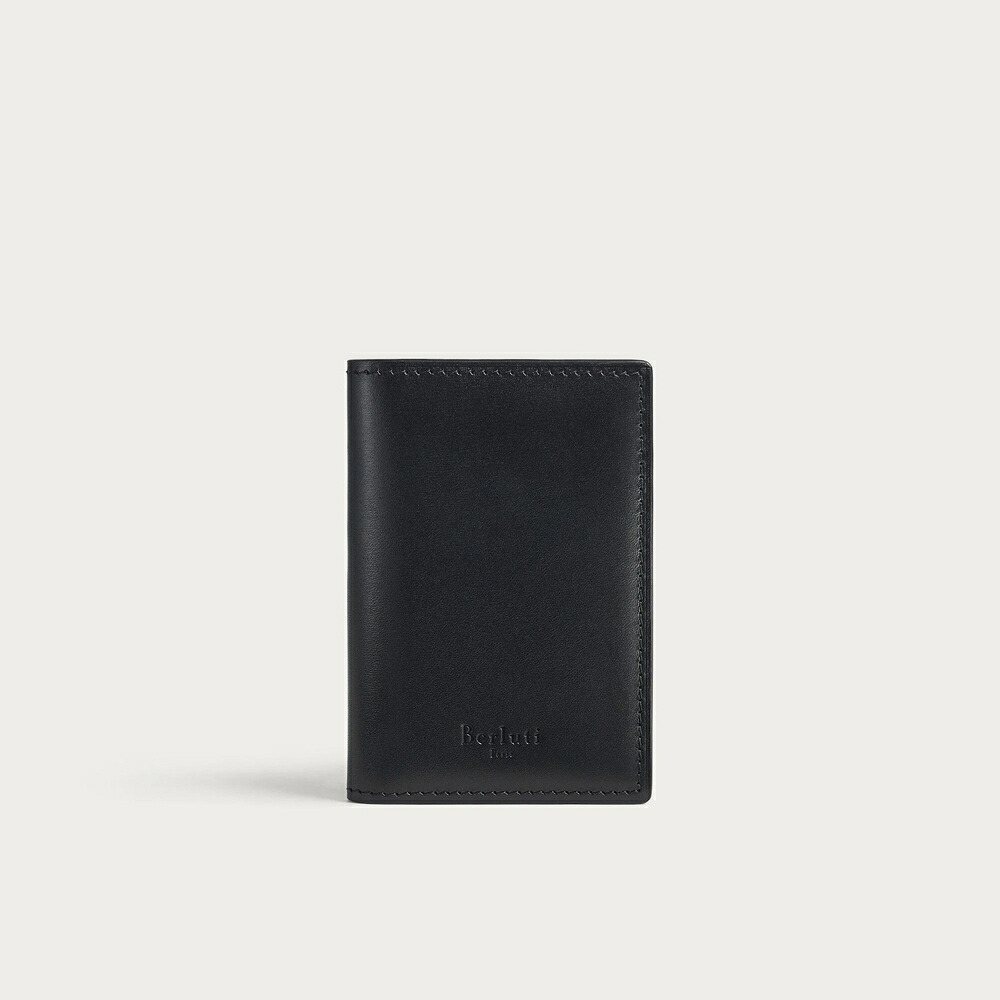 ベルルッティ Berluti ジャグア 下げ翼 歌留多保持者【black 】【貨物輸送無料】【置き目品】