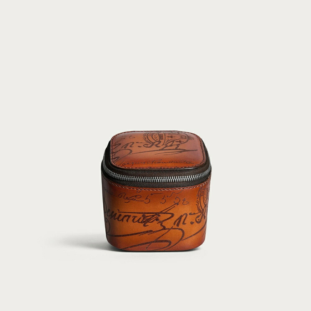 ベルルッティ Berluti ウオッチケース 1【arancio vermiglio 】【貨物輸送無料】【置き目品】