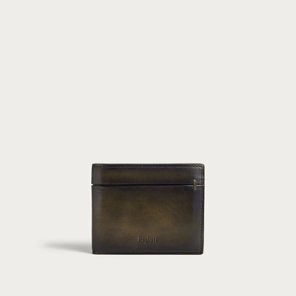 ベルルッティ Berluti マコレ か細い 屁っ放りパール コンパクトウォレット 銭入れ【selva oscura 】【貨物輸送無料】【定まり品】